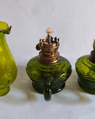 Due lampade cherosene vintage 