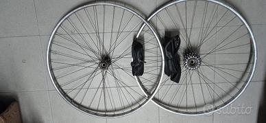 cerchi bici 26 diametro 590 mm+2 camere aria 
