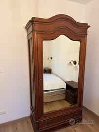 Armadio specchio legno