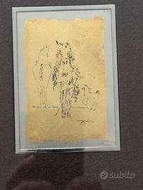 Incisione su foglio oro Roberto Carignani