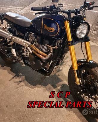 Triumph scrambler forcelle ohlins su misura