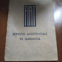 Libretto assistenza FIAT 1937 autocarro militare
