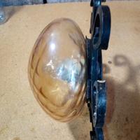 5 plafoniere in ferro battuto nero