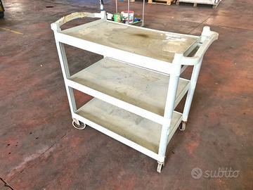 carrello portavivande a 3 ripiani usato