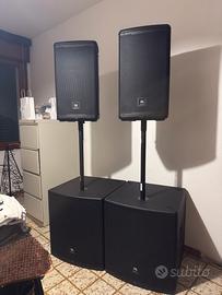 Jbl coppia subwoofer+coppia teste EON718S + EON712
