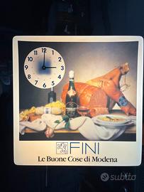 Orologio luminoso ( insegna pubblicitaria) Fini