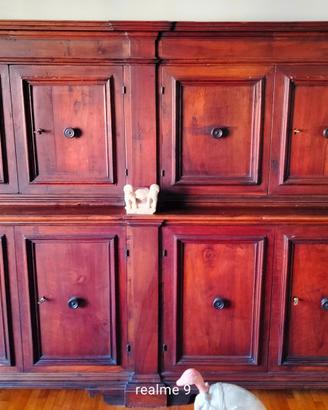 Straordinaria credenza sacrestia seicentesca, '600
