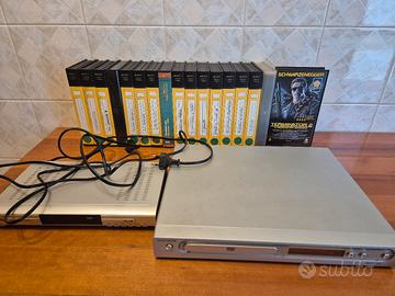 Lettore dvd, ricevitore satellitare, vhs