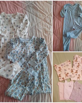 Pigiami e canotte bambina  2-3 anni