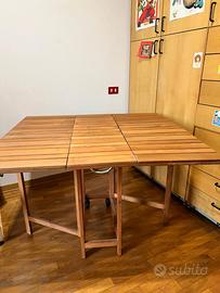 Tavolo legno salvaspazio pieghevole