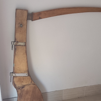 Timone con barra in legno