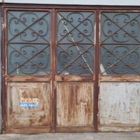 Porta in ferro e vetro