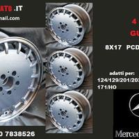 Cerchi gulli 8x17 5x112 et28 mercedes