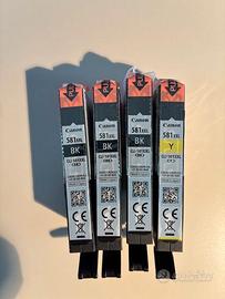 CARTUCCE SERIE 581 PER STAMPANTE CANON