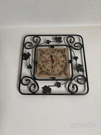 Orologio da muro in ferro battuto