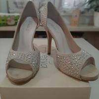 Scarpe decollete donna aperte davanti n° 38