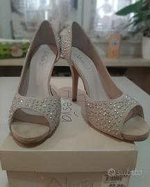 Scarpe decollete donna aperte davanti n° 38