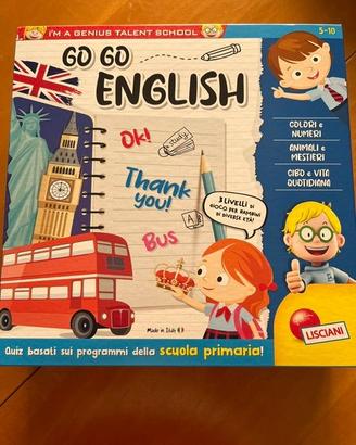 Gioco per bambini 5/10 anni "GO ENGLISH"