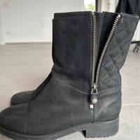 Stivaletti geox nero scamosciato