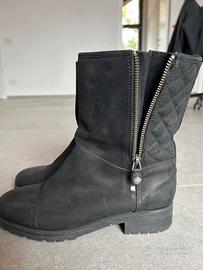 Stivaletti geox nero scamosciato