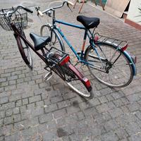 Bici da uomo e una graziella