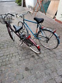 Bici da uomo e una graziella