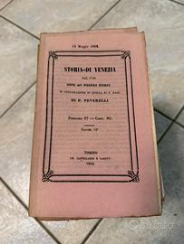 Lotto libri antichi Storia di Venezia 1852