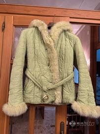 Piumino trapuntato con pelo di Volpe