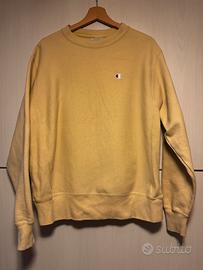 Felpa Champion Reverse Weave Vintage M Giallo