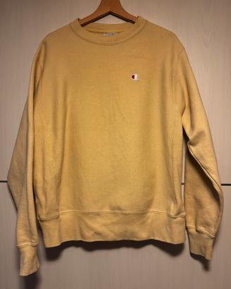 Felpa Champion Reverse Weave Vintage M Giallo