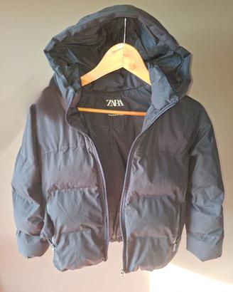 Giubbotto Zara nero bambino con cappuccio