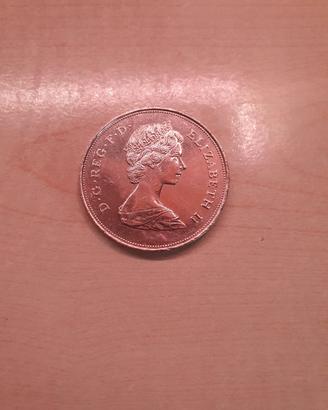 moneta 25 pence 1980 regina madre queen mother