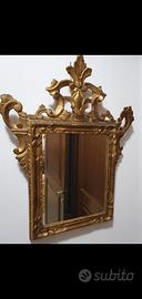 specchiera in foglia d oro