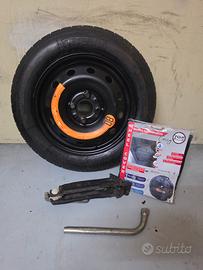 KIT RUOTINO DI SCORTA FIAT PANDA 500 500C LANCIA Y