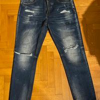 Jeans ragazzo/ uomo con strappi  ( foderati)
