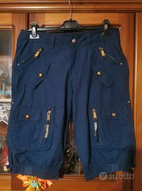 Bermuda corto donna blu taglia 48