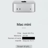 Mac Mini M4 Pro  + MacBook Pro 16" + Monitor Benq