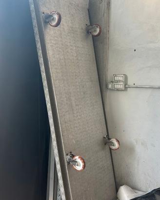 Rampa carico furgone in alluminio mt 2,50 x  0,70