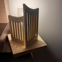 Lampada abat-jour legno