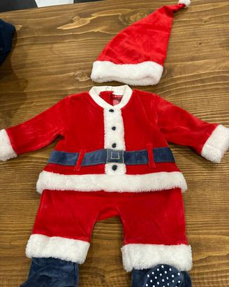 Vestito neonato babbo natale