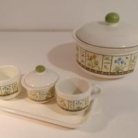 Set  2 tazzine caffè con biscottiera Deruta