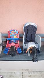 Seggiolini bici bambino anteriore e posteriore