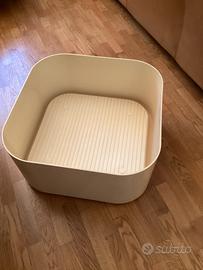 Fioriera in ABS bianca anni 60 originale