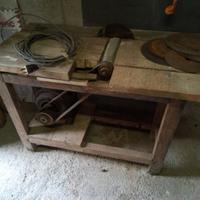 Vecchio banco sega elettrico