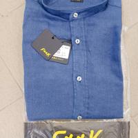 Camicia F**K. modello coreana in lino