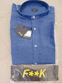 Camicia F**K. modello coreana in lino