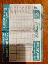 schedina in perfetta condizioni 