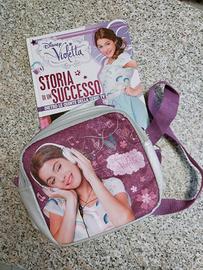 Borsa Violetta + Libro+Sveglia