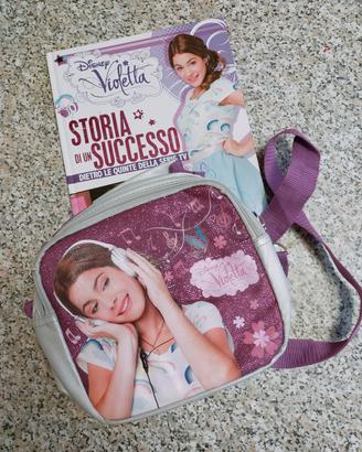 Borsa Violetta + Libro+Sveglia