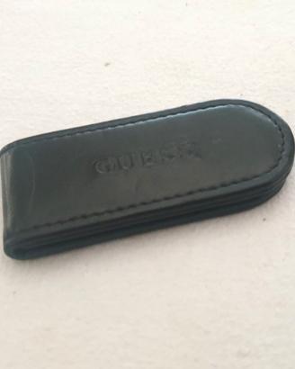 Fermasoldi magnetico calamita vintage vera pelle